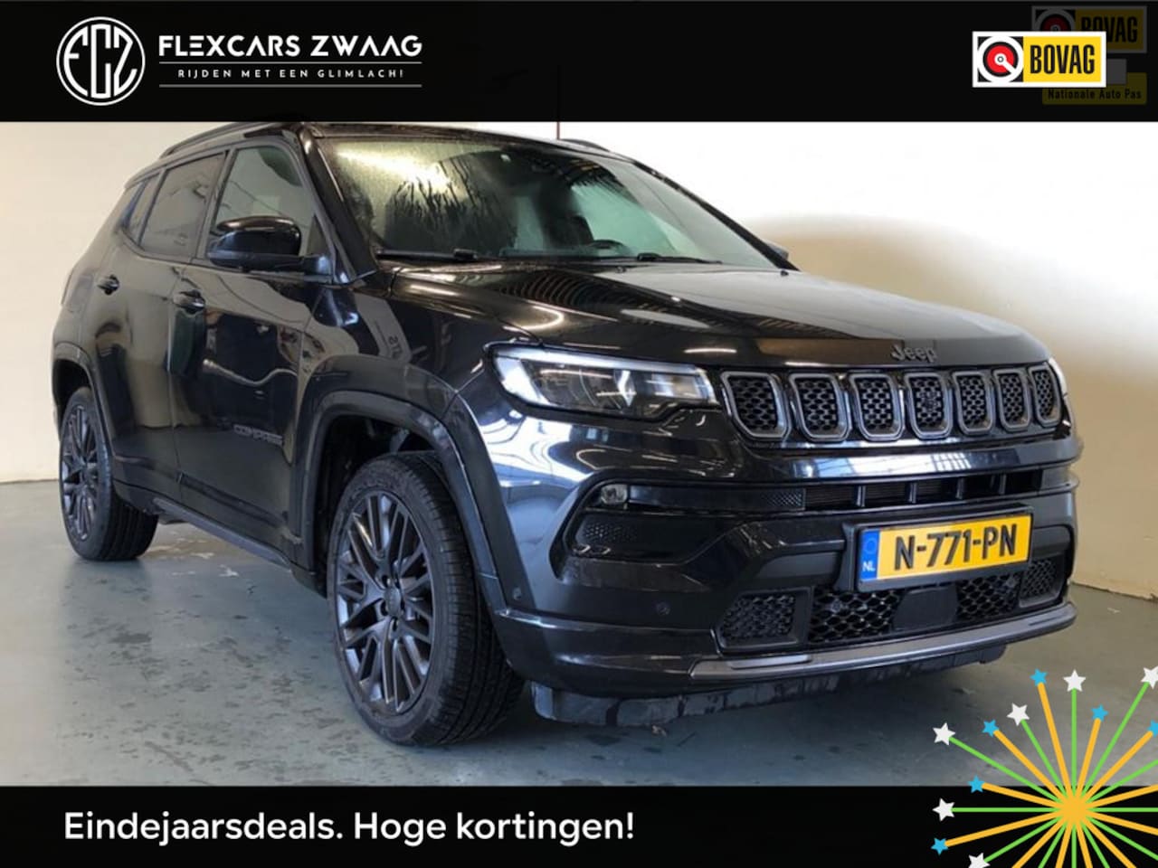 Jeep Compass - 1.3T S - Automaat - Pano/schuifdak - Leder - Winterpakket - Org.NL - AutoWereld.nl