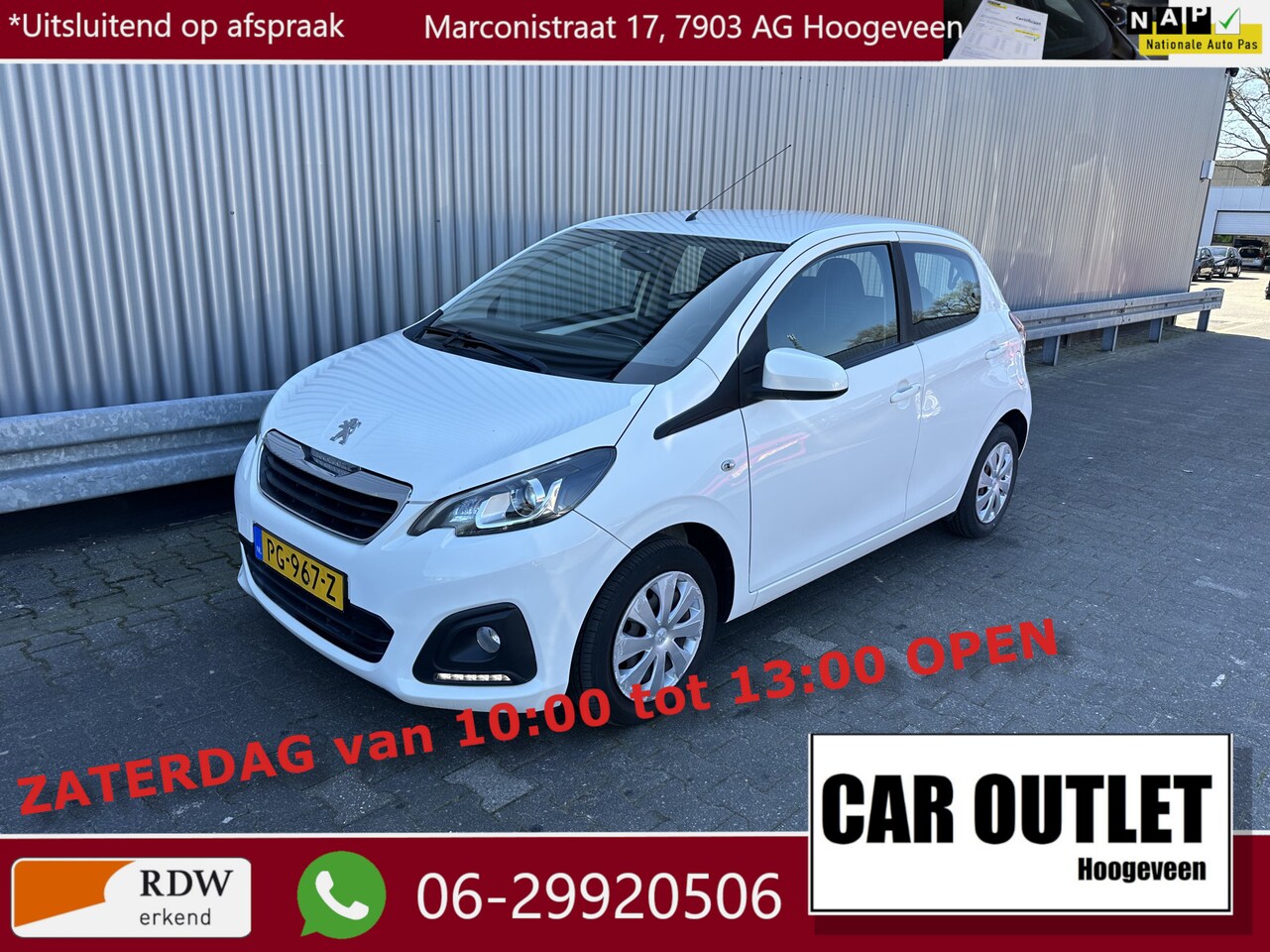 Peugeot 108 - 1.0 e-VTi Active Airco 133Dkm BT Nw APK --Inruil Mogelijk-- - AutoWereld.nl