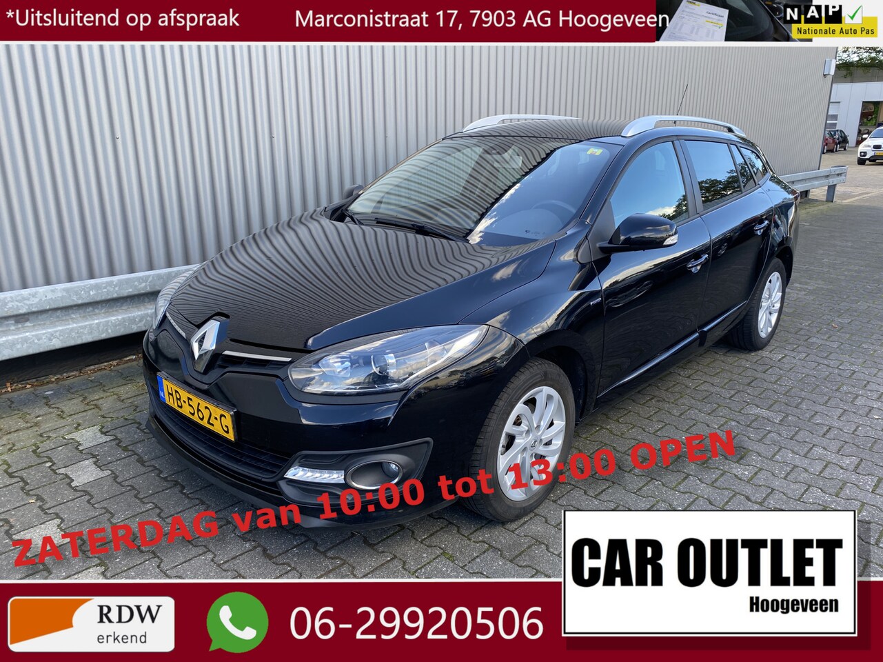 Renault Mégane Estate - 1.2 TCe Limited Clima, Navi, CC, PDC, LM, Trekh, – Inruil Mogelijk – - AutoWereld.nl
