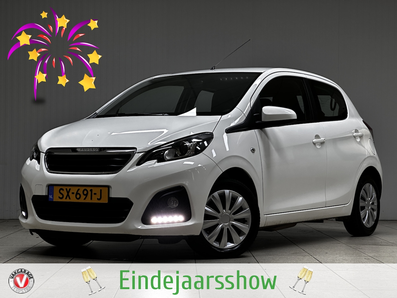 Peugeot 108 - 1.0 e-VTi Active/ Airco/ C.V. Afstand/ Elek. pakket/ Isofix/ Bluetooth/ Multi. Stuur/ Mist - AutoWereld.nl