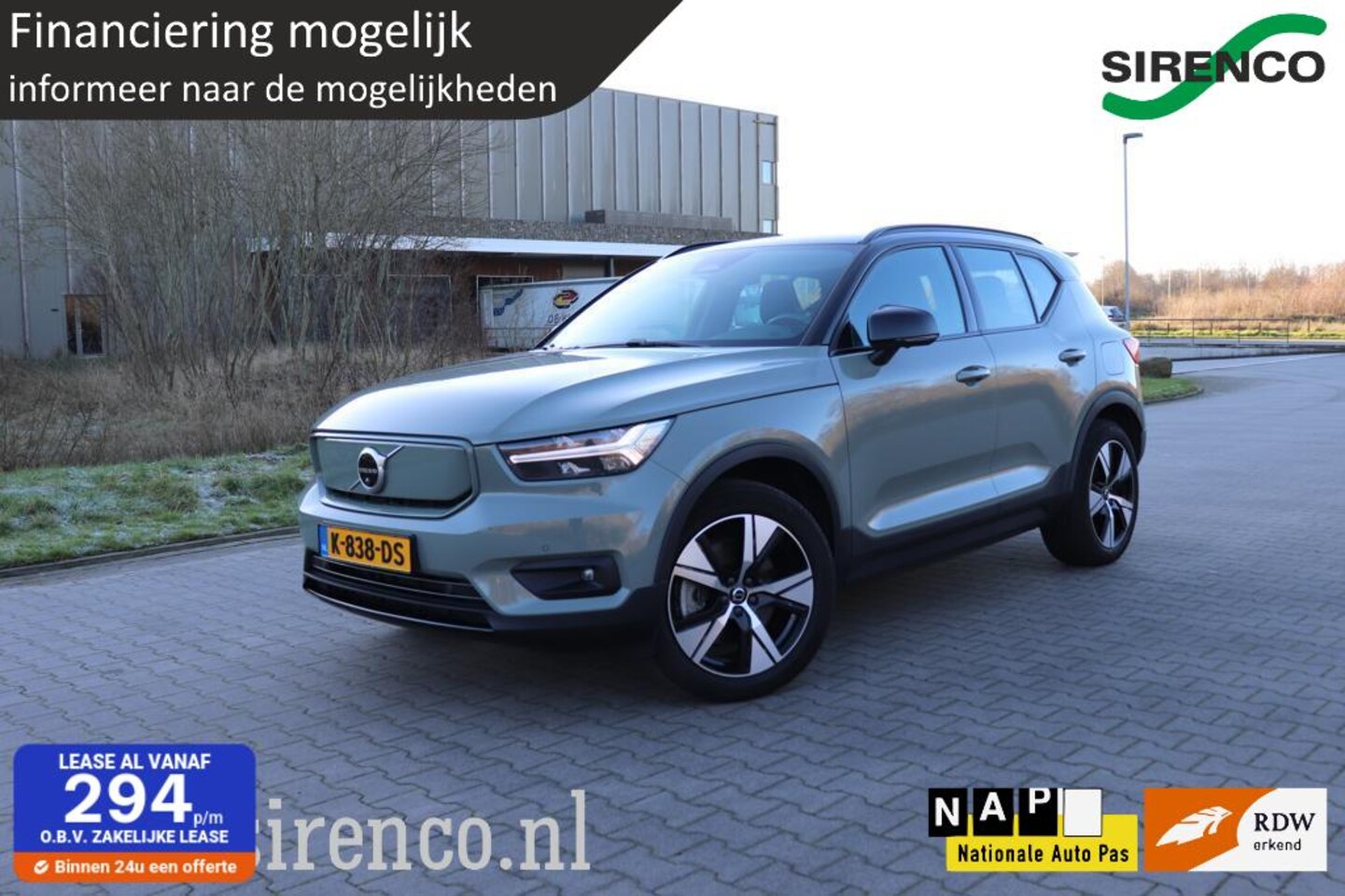 Volvo XC40 - Recharge P8 AWD R-Design 360 cam pilotassist plus H&K premium sound stoel+stuur verwarming - AutoWereld.nl