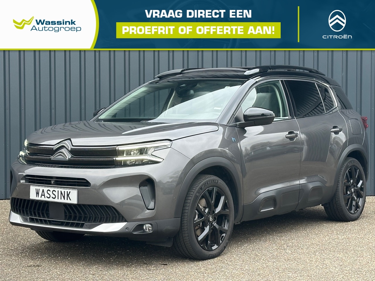 Citroën C5 Aircross - 1.6 Hybrid 225pk EAT8 Business Plus I Panoramisch schuif- kanteldak I Elektrische Achterkl - AutoWereld.nl