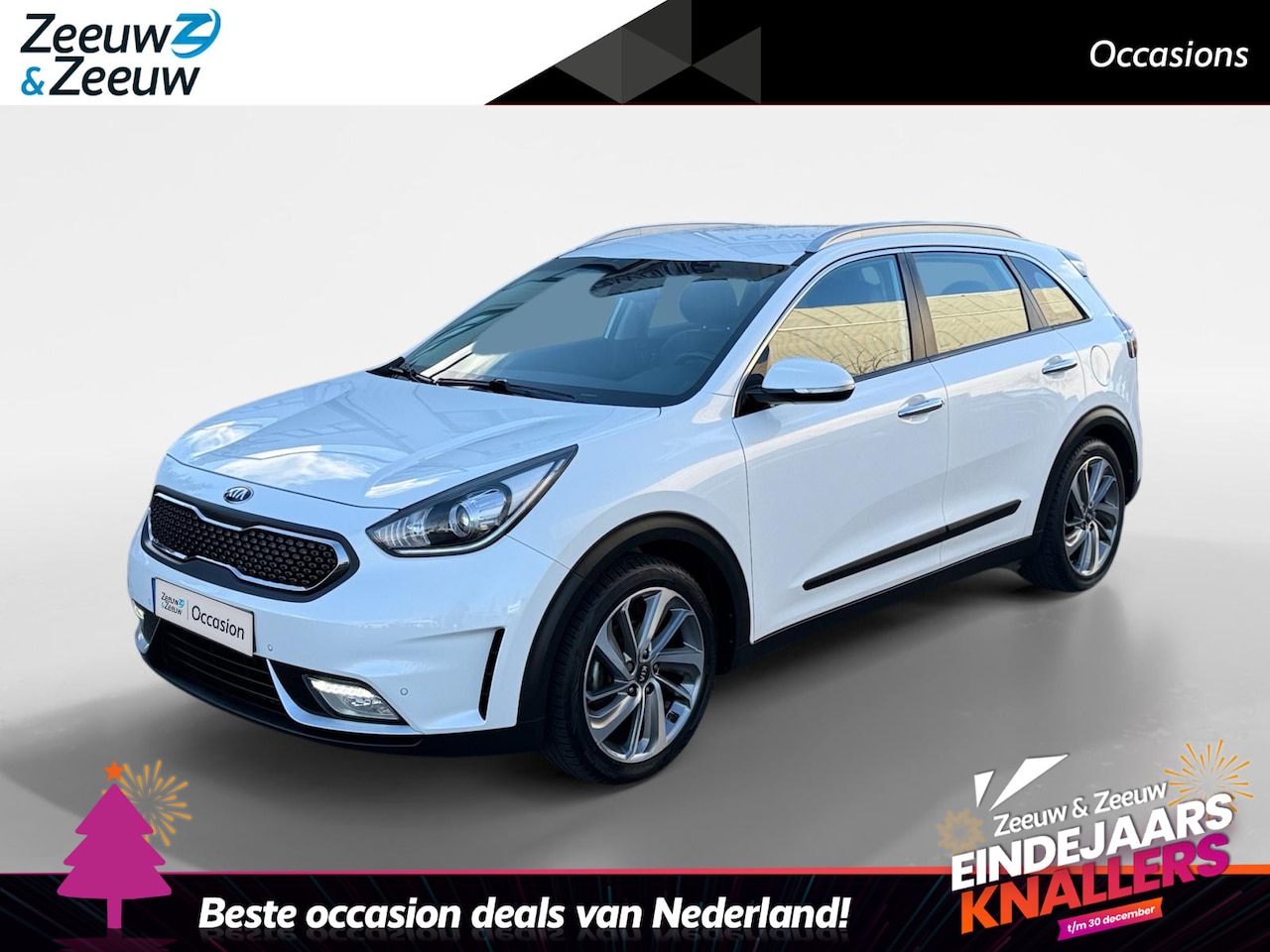 Kia Niro - 1.6 GDi Hybrid First Edition | TREKHAAK | CAMERA | HALFLEDER | LMV | 1 JAAR GARANTIE - AutoWereld.nl