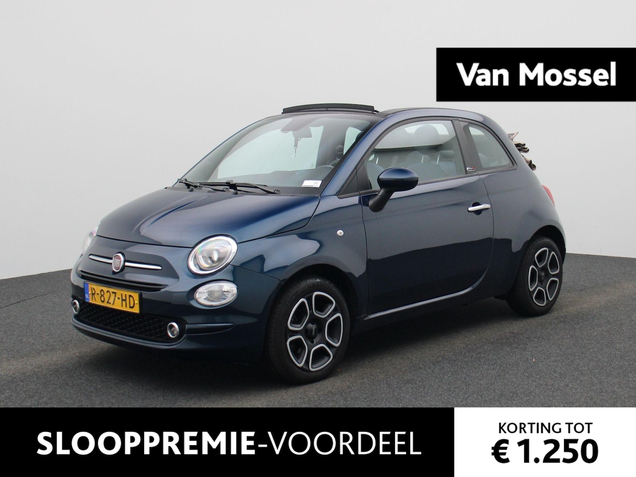 Fiat 500 C - 1.0 Hybrid Club APPLE CARPLAY | AIRCO | CRUISE | BLUETOOTH | RADIO | LMV | DEALER ONDERHOU - AutoWereld.nl