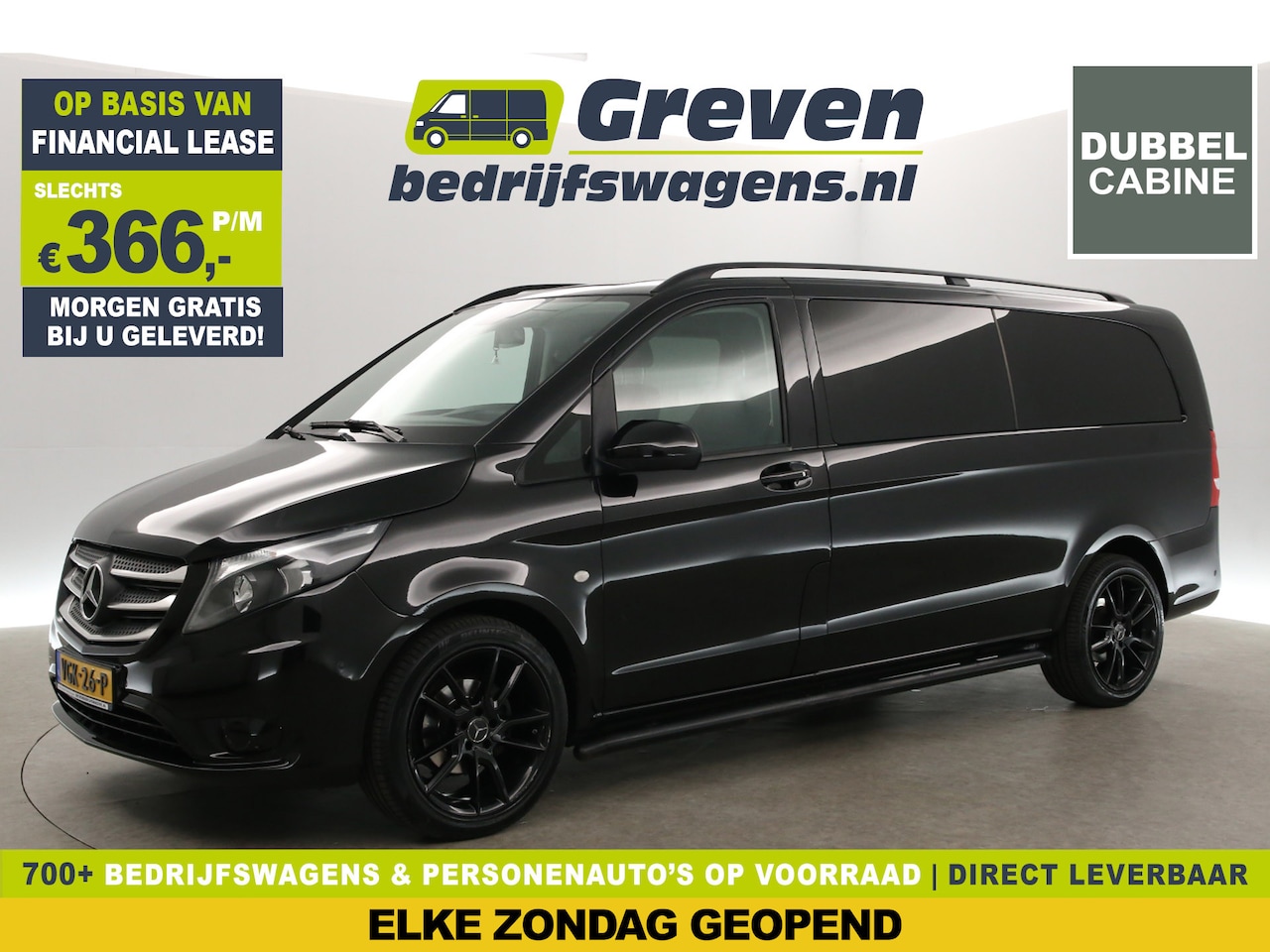 Mercedes-Benz Vito - 114 CDI Extra Lang | DC | Automaat | Airco | Cruise | Navigatie | Trekh. | Parkeersens. - AutoWereld.nl