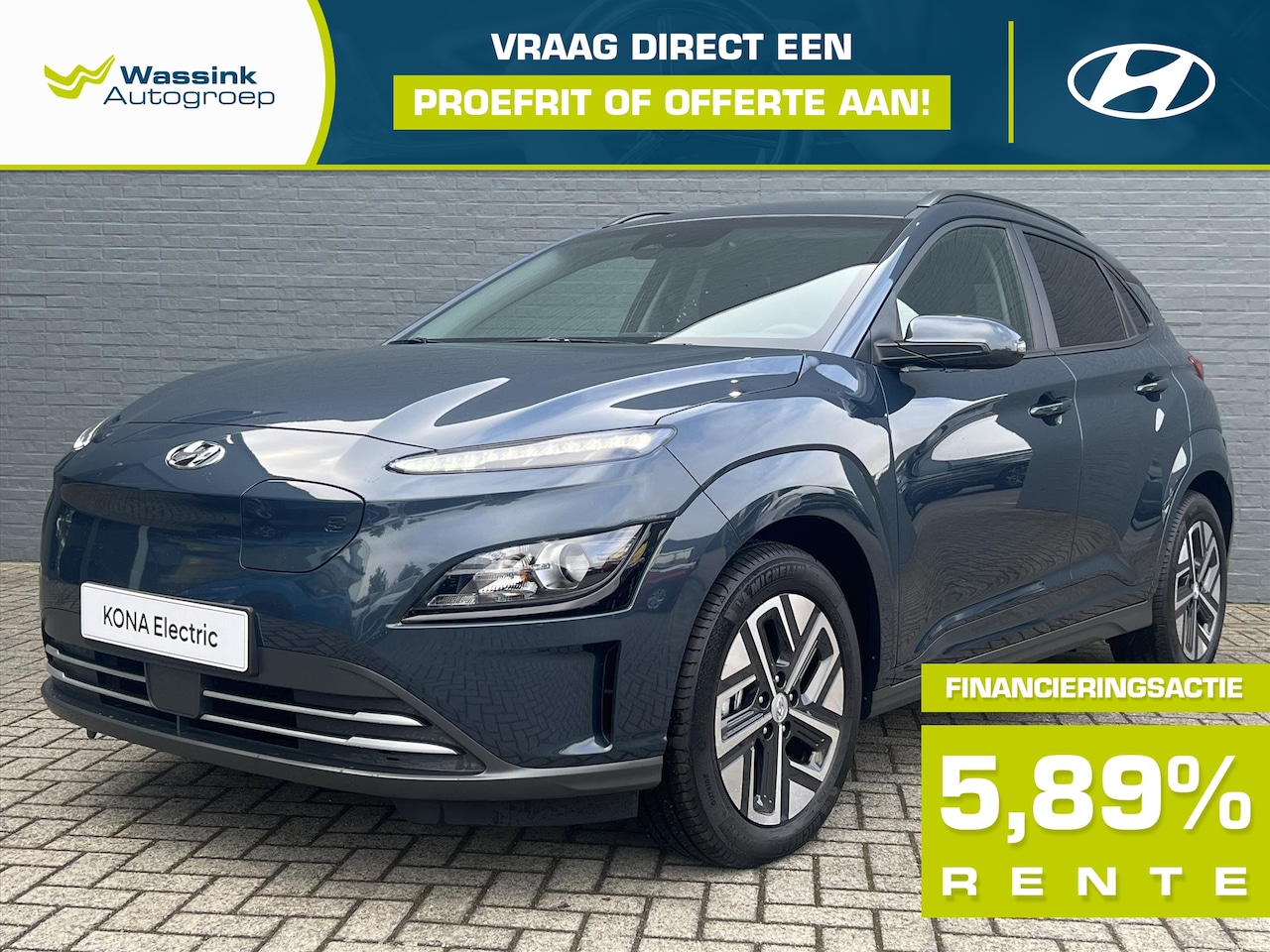Hyundai Kona Electric - DEMO DEAL | EV 64 KWh 204pk Fashion | Head up display | Dodehoek indicator - AutoWereld.nl
