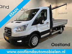 Ford Transit - 350 2.0 TDCI L2H1 Trend MHEV 130 PK Open Laadbak / Maxilift kraan / Euro 6 / Airco / Cruis