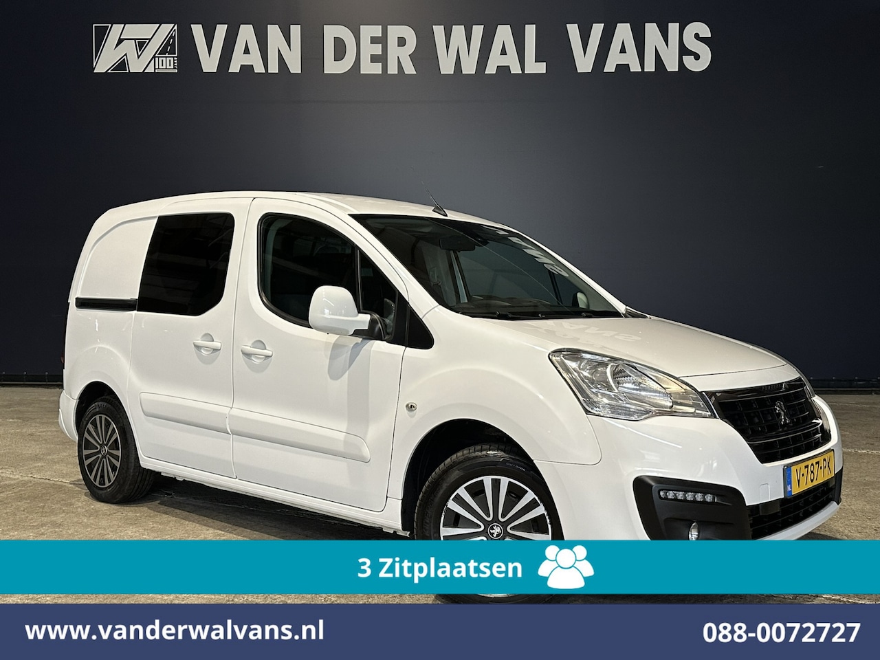 Peugeot Partner - 1.6 BlueHDi L1H1 Euro6 Airco | 3-Zits | Navigatie | Apple Carplay | Cruisecontrol Parkeers - AutoWereld.nl