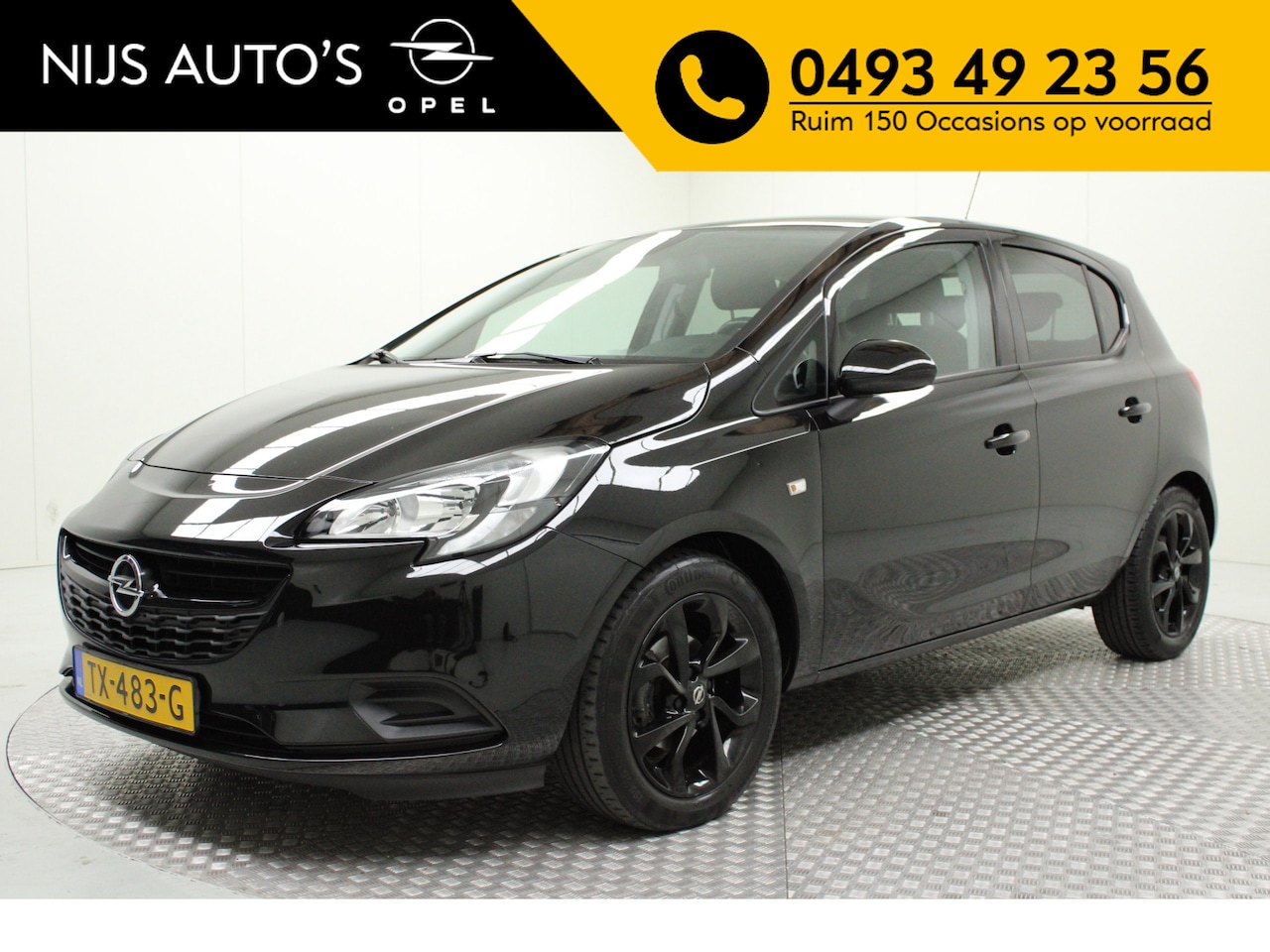 Opel Corsa - 1.4 Black Edition | airco | carplay | pdc achter | cruise control | bluetooth | electr. sp - AutoWereld.nl