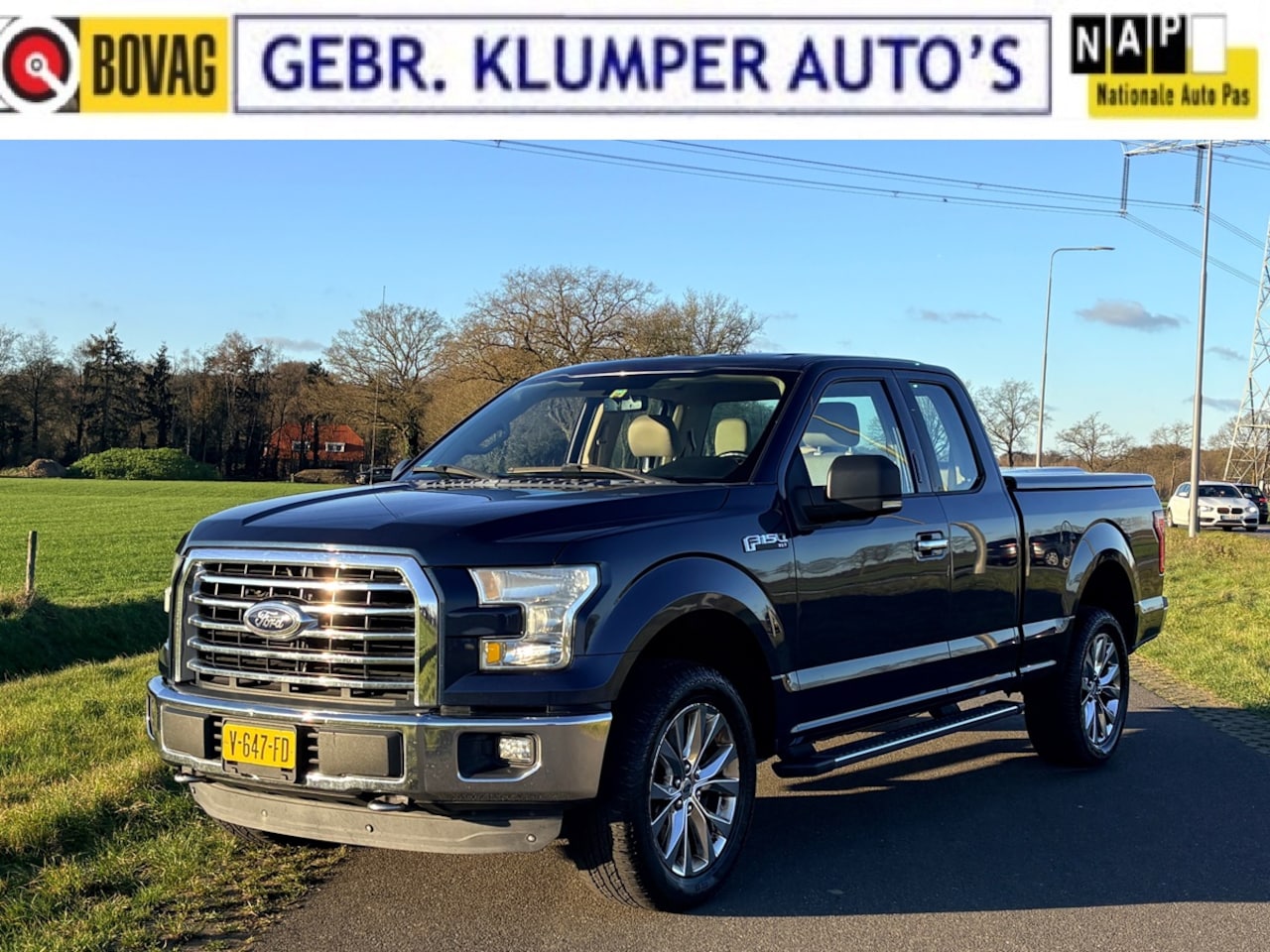Ford F150 - 5.0 V8 SuperCab Navi, Cruise, ECC, Trekhaak, 20" LM, 2e Eigenaar - AutoWereld.nl