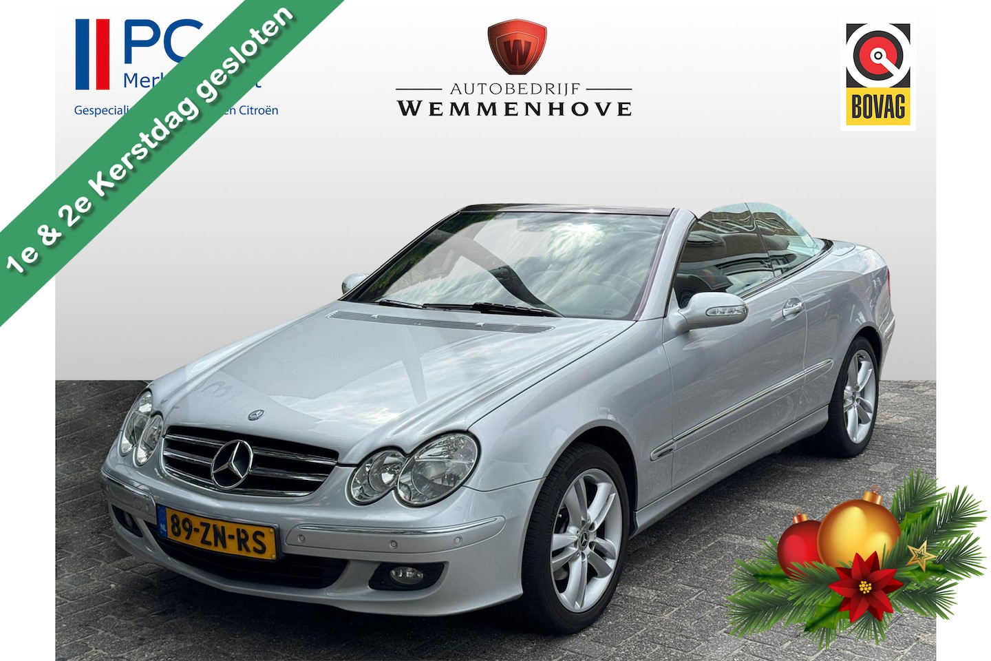 Mercedes-Benz CLK-klasse Cabrio - 200 K. Avantgarde Airco/Parkeersensoren/Stoelverw./Lichtmetalen velgen - AutoWereld.nl