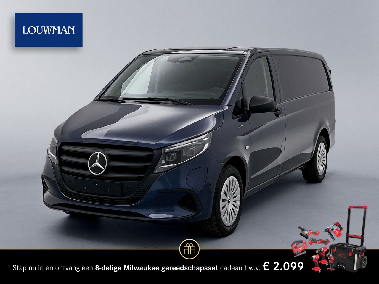 Mercedes-Benz eVito - 112 L2 66kWh | GRATIS Wallbox | Multibeam LED | Distronic | Tweezitsbijrijdersbank | - AutoWereld.nl