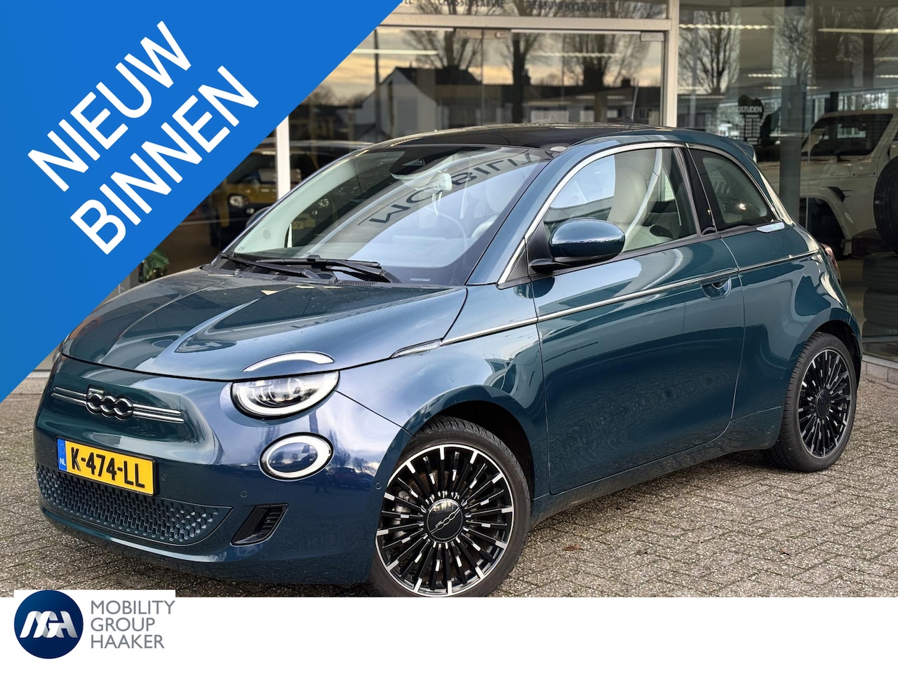 Fiat 500 - La Prima 42 kWh | Climaat control | Carplay | Camera | All season banden | Adaptive Cruise - AutoWereld.nl