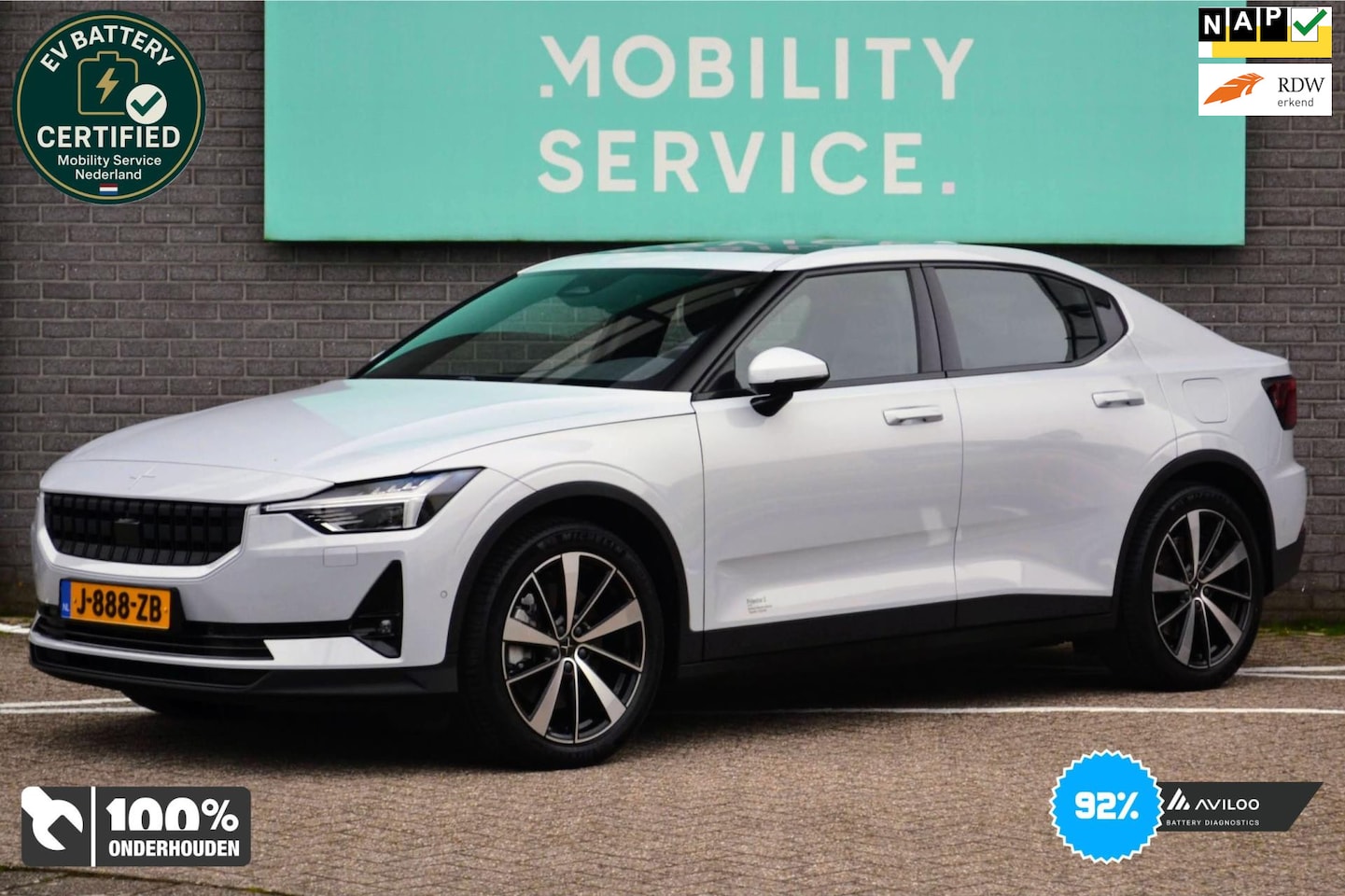 Polestar 2 - Long Range Dual Motor Launch Edition 78kWh SOH92% Pano Trekhaak HK - AutoWereld.nl