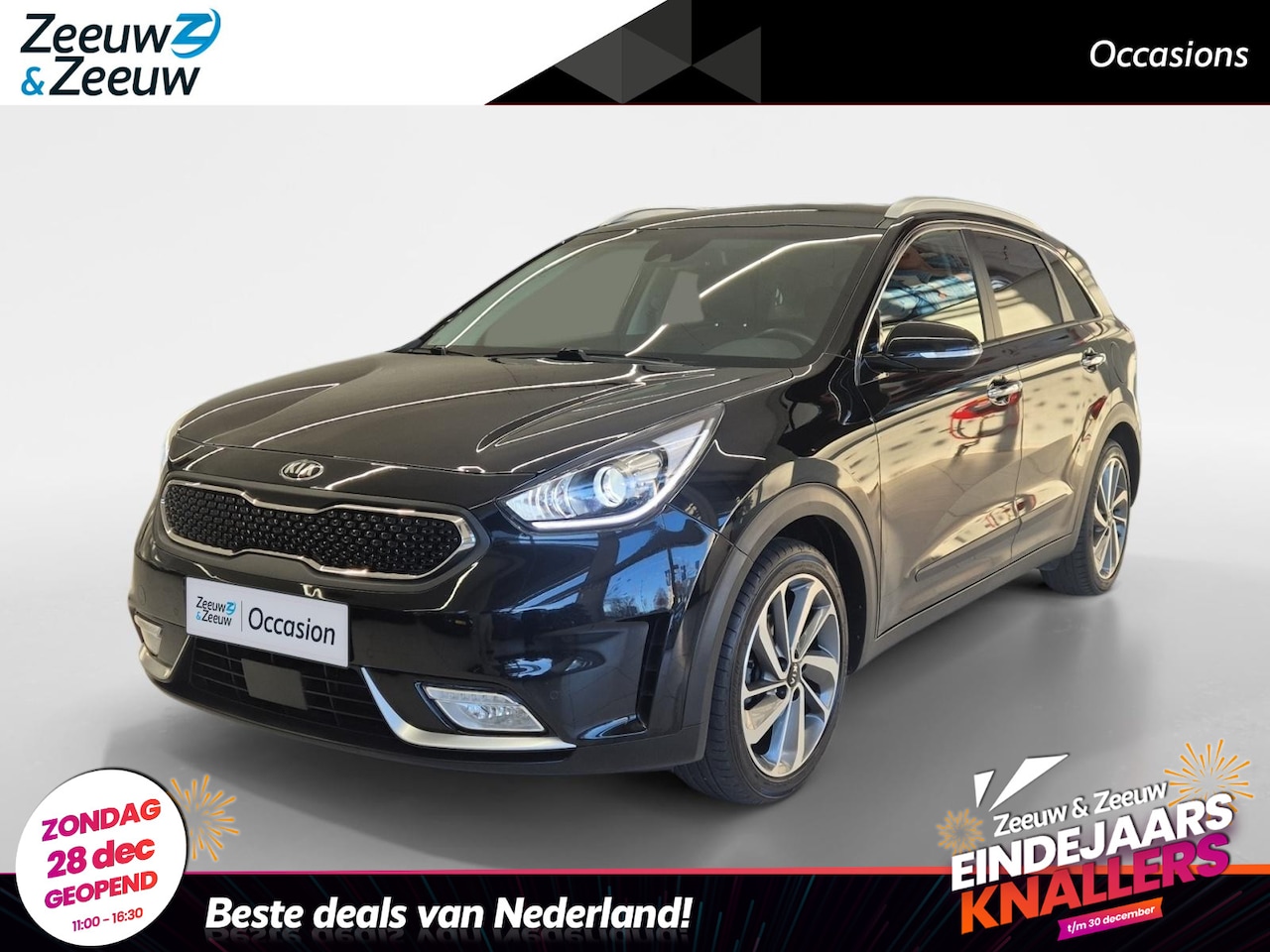 Kia Niro - 1.6 GDi Hybrid ExecutiveLine | Airco | Navi | Camera | Leder | Stoelverwarming | Stuurverw - AutoWereld.nl