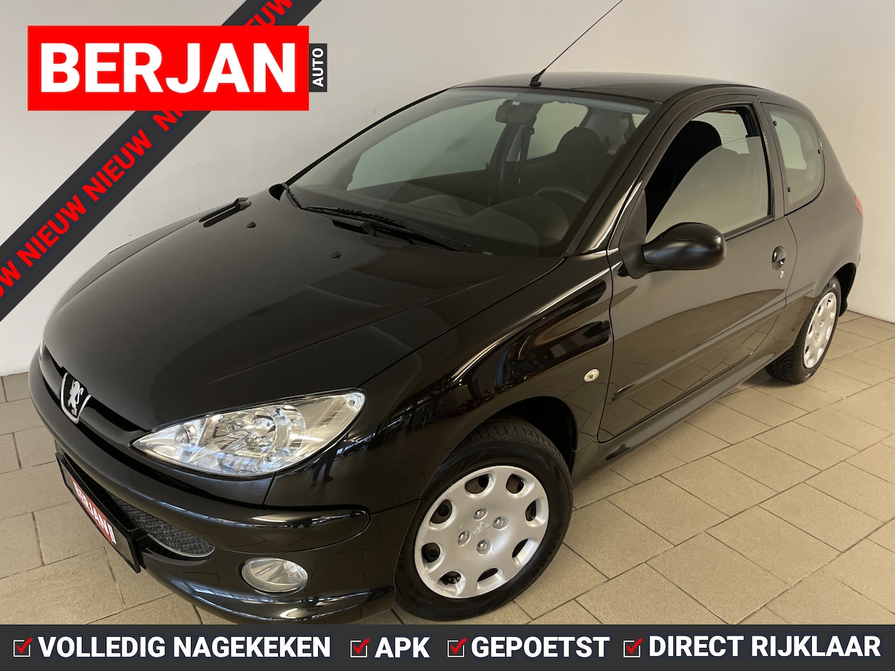 Peugeot 206 - 1.4 Air-line AIRCO ELEK RAMEN CENT VERG LAGE KM STAND NWE APK INRUIL MOG ZEER NETTE AUTO - AutoWereld.nl