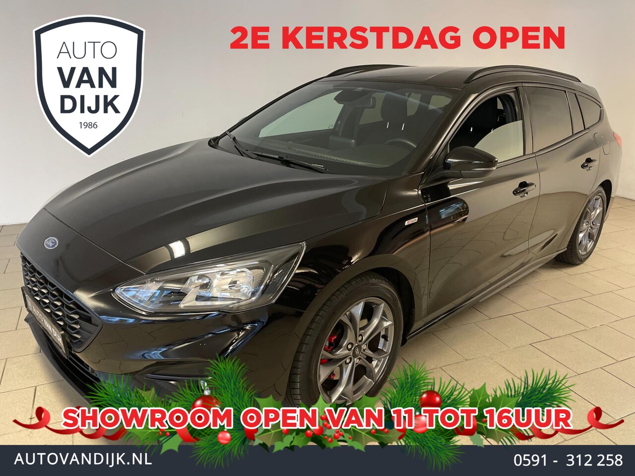 Ford Focus Wagon - 1.0 EcoBoost ST Line X Business AIRCO NAVI CRUISE ELEK RAMEN STOELVERW STUURVERW PRIVACYGL - AutoWereld.nl