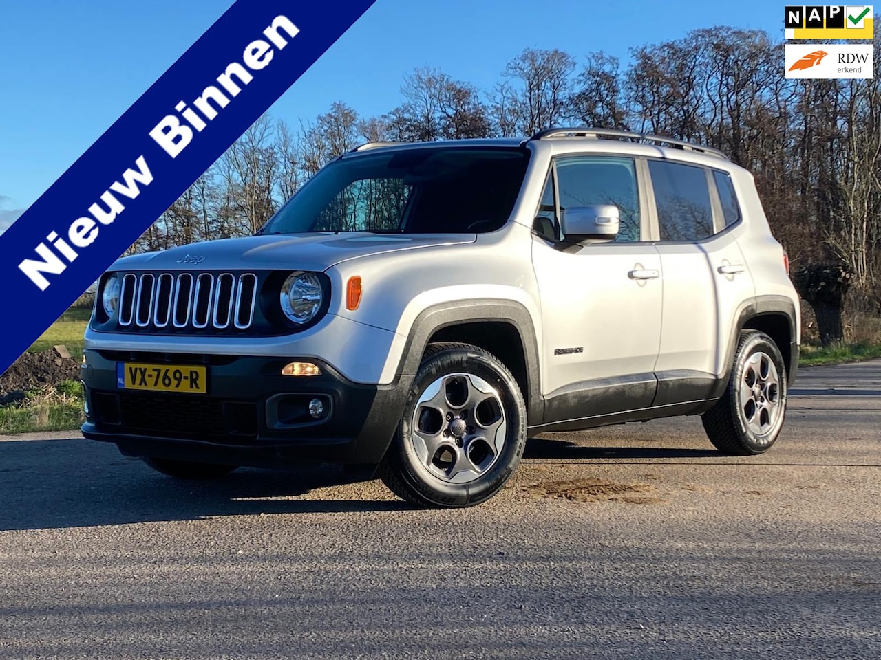 Jeep Renegade - 1.4 MultiAir Longitude AIRCO NAP EX BTW KEY-LESS 140PK GOED ONDERHOUDEN - AutoWereld.nl