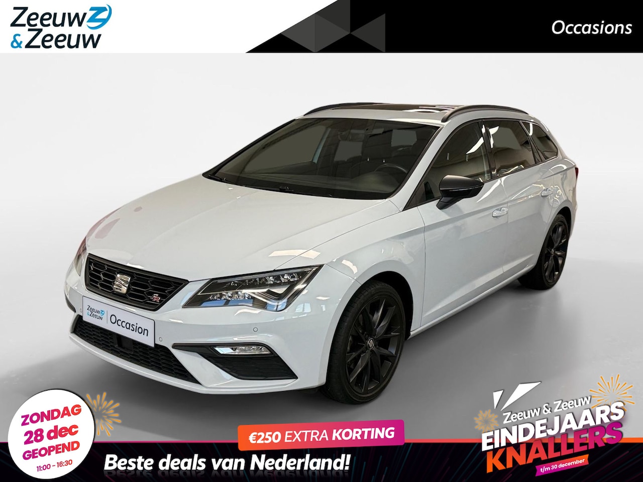 SEAT Leon ST - 1.5 TGI Style Ultimate Edition AUTOMAAT AIRCO CAMERA PARKEERSENSOREN APPLE CARPLAY ANDROID - AutoWereld.nl