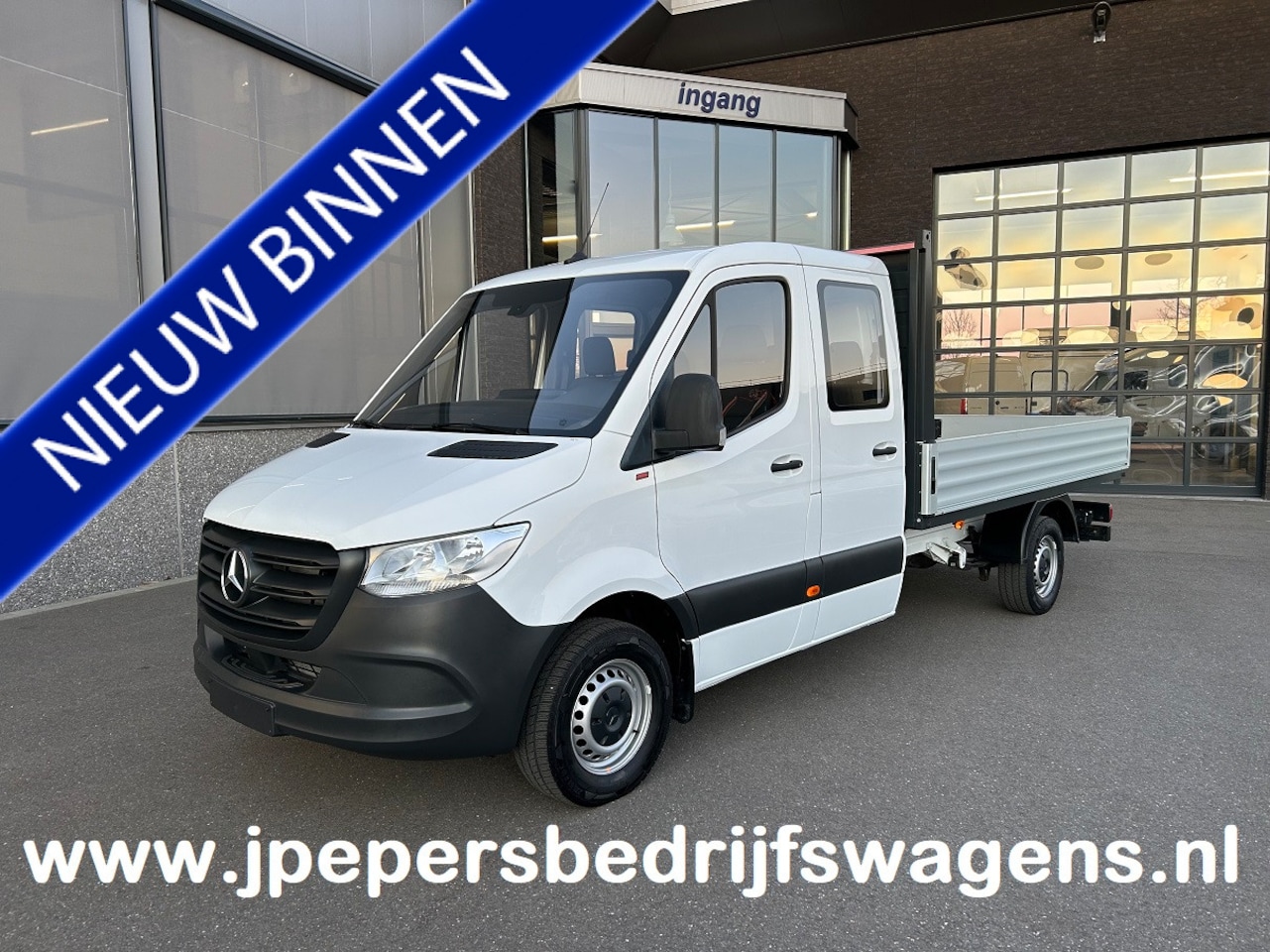Mercedes-Benz Sprinter - 315 CDI RWD L3 Dubbele cabine / Open laadbak / Airco / Cruise control / Palenrek - AutoWereld.nl