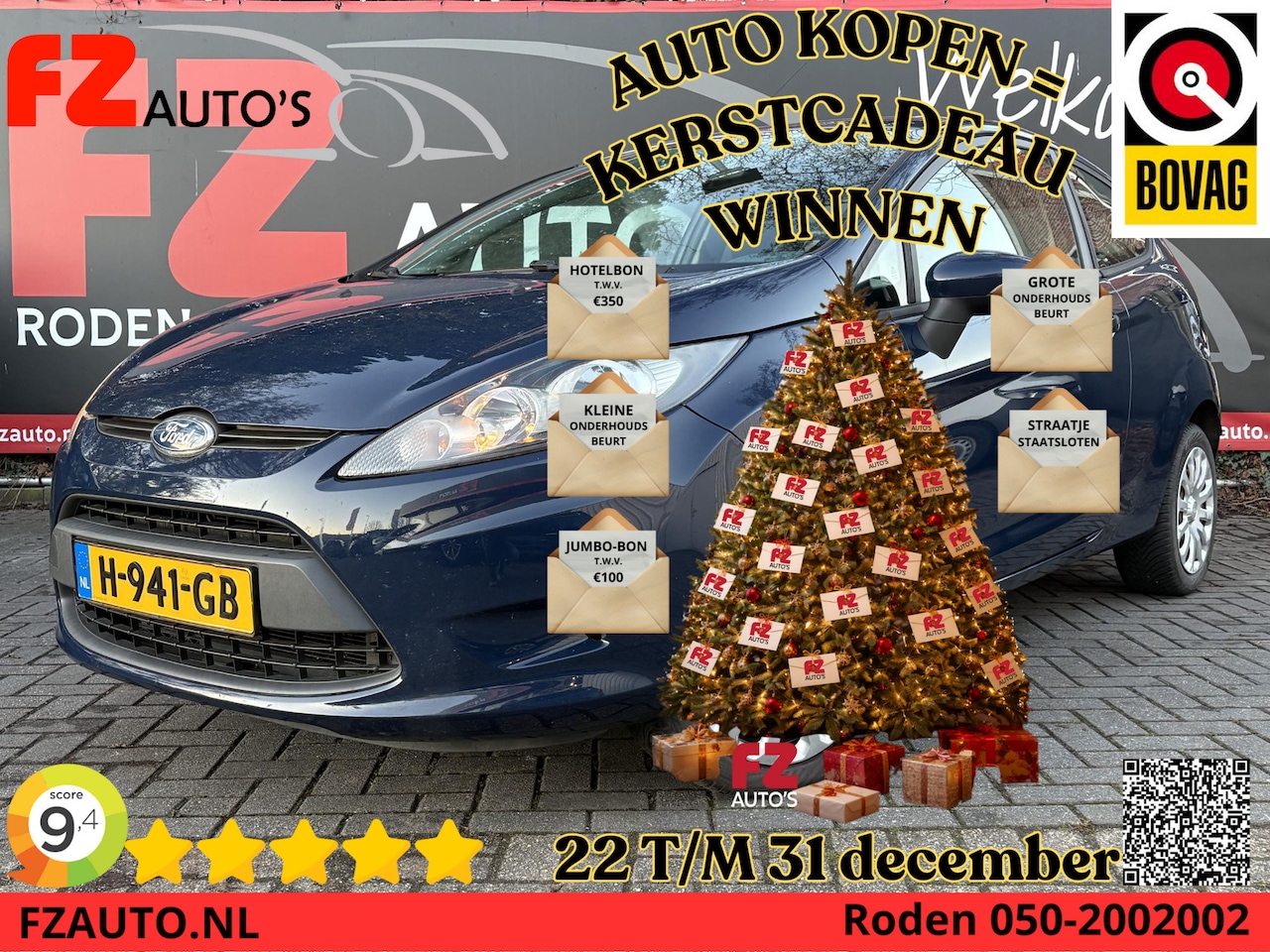 Ford Fiesta - 1.25 Ghia - Airconditioning - Radio - Voorruit verwarming - AutoWereld.nl