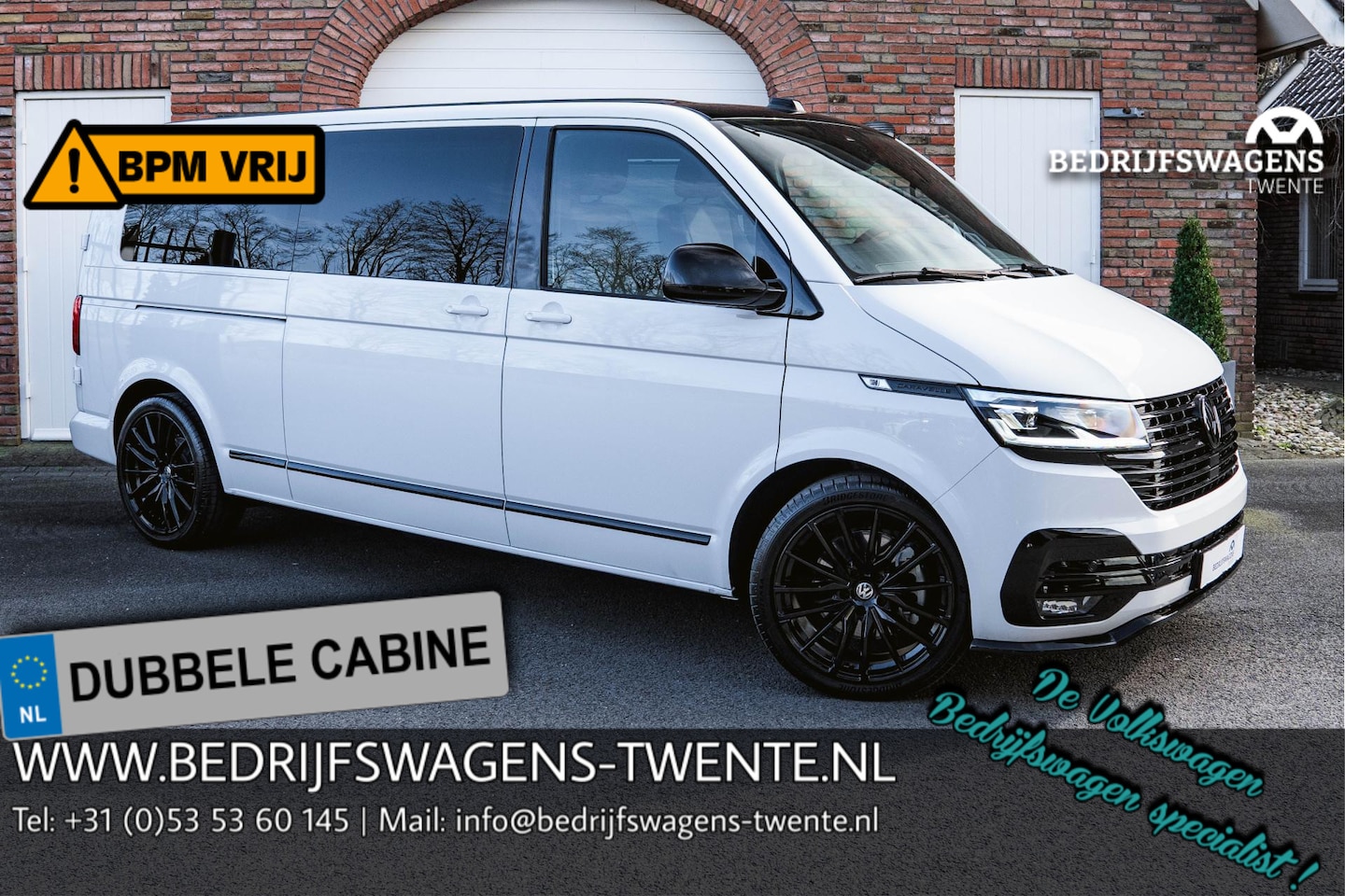 Volkswagen Transporter Caravelle - T6.1 2.0 TDI 204 PK DSG L2H1 DUB/CAB A-Deuren BWT | ALPINE AUDIO |  | Alcantara hemel | BI - AutoWereld.nl