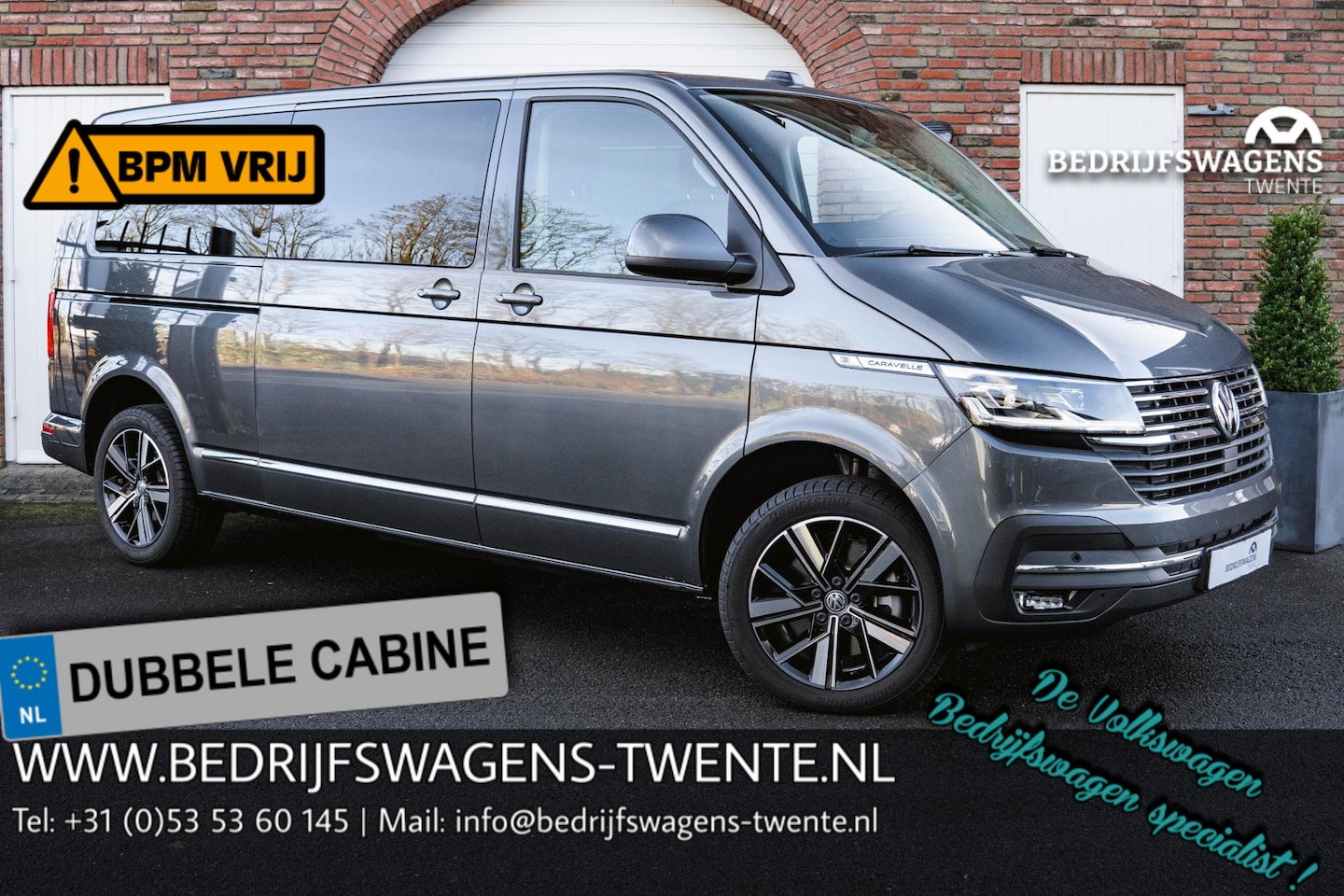 Volkswagen Transporter - 2.0 TDI 204PK DSG L2H1 DUB/CAB LED LEDER NAVI Volkswagen Transporter 2.0 TDI L2H1 30 DC - AutoWereld.nl