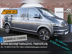 Volkswagen Transporter - 2.0 TDI 204PK DSG L2H1 DUB/CAB LED LEDER NAVI Transporter 2.0 TDI L2H1 30 DC
