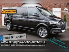 Volkswagen Transporter - T6.1 2.0 TDI 204PK DSG L2H1 HIGHLINE DUB/CAB Standkachel | Leder | LED | Trekhaak | Full O