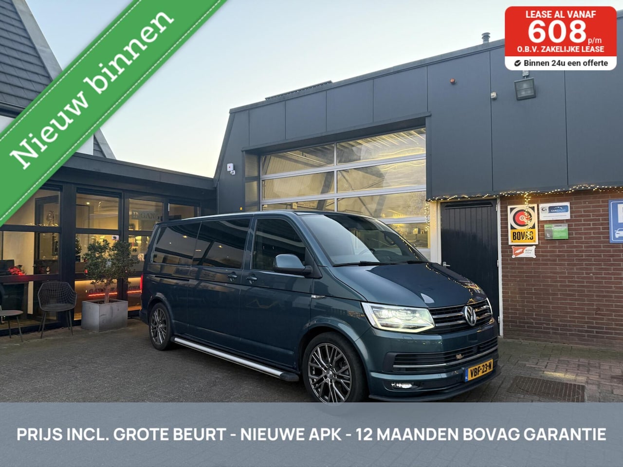 Volkswagen Transporter - 2.0 TDI L2H1 DC Highline 2X SCHUIFD/ACC *INCL. BEURT 12 MND BOVAG* - AutoWereld.nl