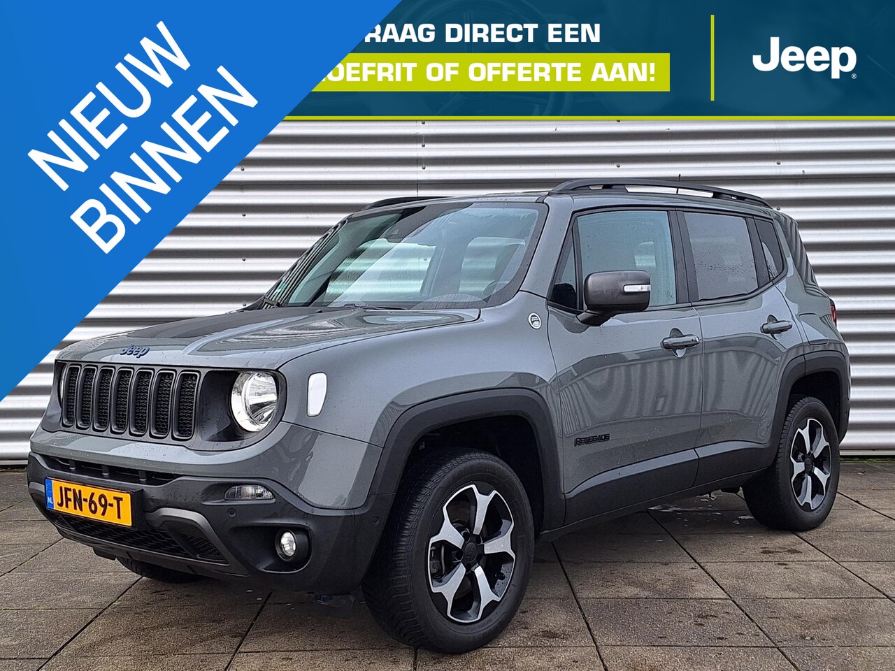 Jeep Renegade - 4xe 240 Plug-in Hybrid Electric Trailhawk Navigatie | Camera | Leder - AutoWereld.nl
