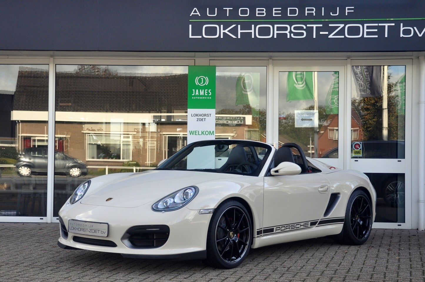 Porsche Boxster Spyder - | Handgeschakeld | PTS Cremewit | volledige historie 3.4 - AutoWereld.nl