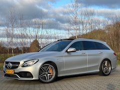 Mercedes-Benz C-klasse Estate - AMG 63S 510PK Keramisch Pano Burmester Memory HUD Iridium-Silver Dealer-OH