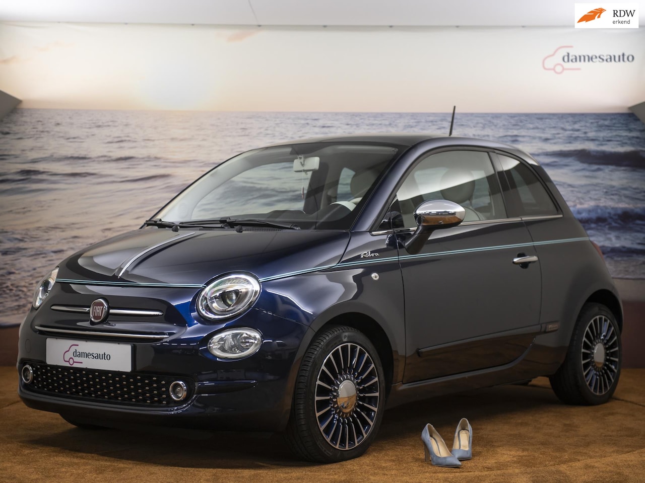 Fiat 500 - 1.2 Lounge 1.2 Lounge, Riva, Apple Carplay, Beach audio, incl garantie! - AutoWereld.nl