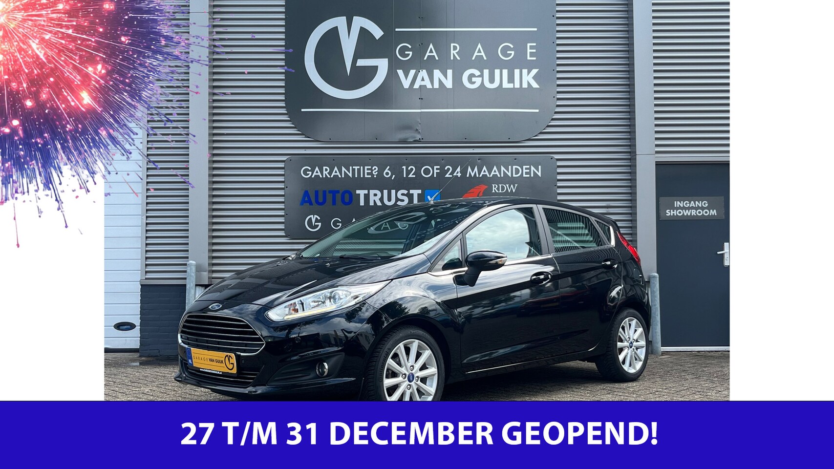 Ford Fiesta - 1.0 101PK Automaat,Trekhaak,Clima,StoelVerw,ElektrRamen+Spiegels,Isofix,Bluetooth,Lmv,Pdc, - AutoWereld.nl