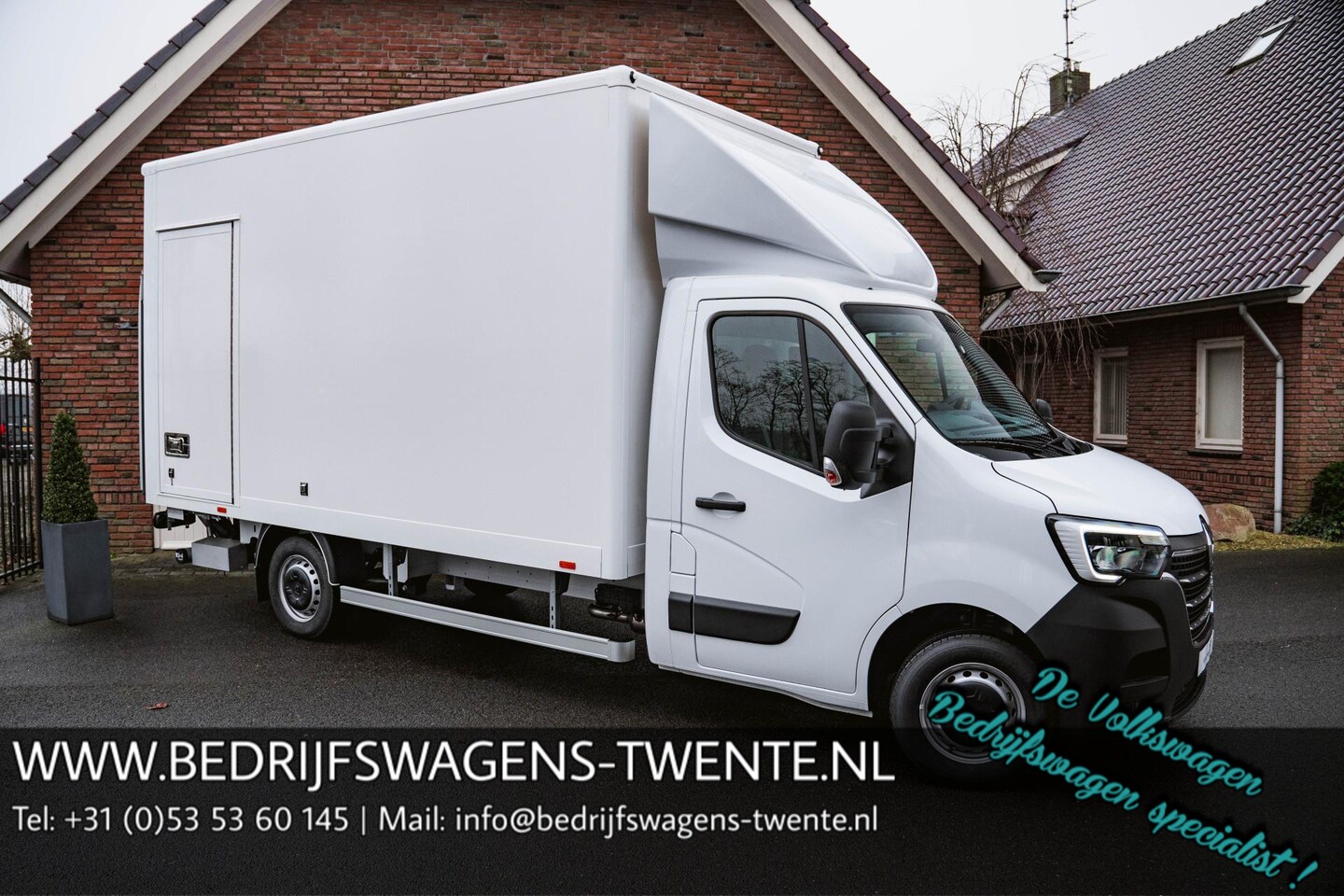 Renault Master - 2.3 dCi 165 PK Bakwagen met Laadklep en zijdeur Airco | Cruise Control | LxBxH 420x210x232 - AutoWereld.nl