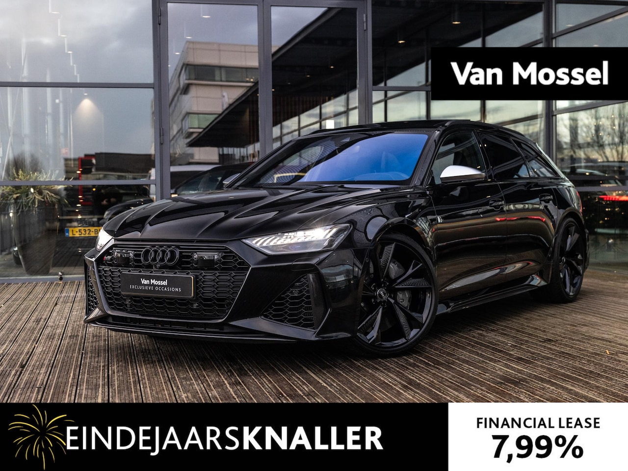 Audi RS6 - Avant 4.0 TFSI quattro | PANORAMADAK | DYNAMIC PLUS PAKKET | KERAMISCH | 4WD BESTURING | B - AutoWereld.nl