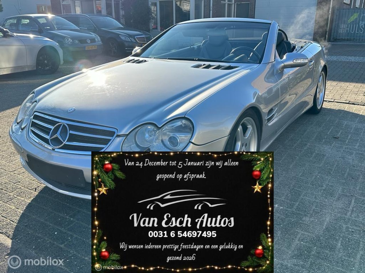 Mercedes-Benz SL-klasse Cabrio - 500 164.DKM ECC CRUISE LEDER NAVI PDC - AutoWereld.nl
