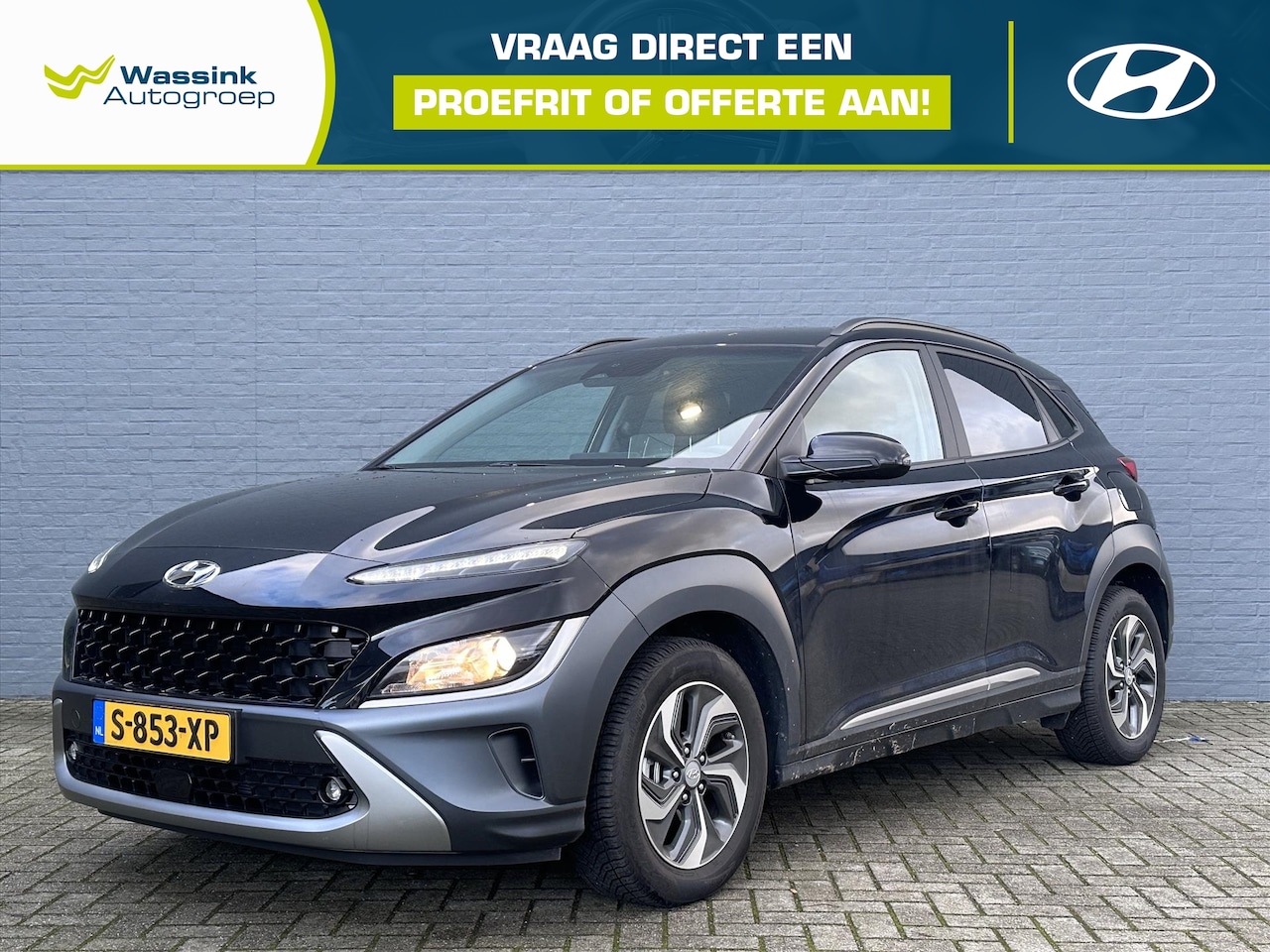Hyundai Kona - 1.6 GDI HEV 141pk Fashion Sky | Schuif- kanteldak | Trekhaak I HUD I Navigatie - AutoWereld.nl