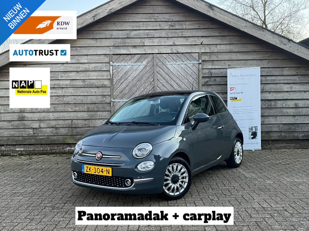 Fiat 500 - 0.9 TwinAir Turbo Lounge | Airco | Pano | Carplay | Cruise | Navi | Erg Leuke auto! - AutoWereld.nl