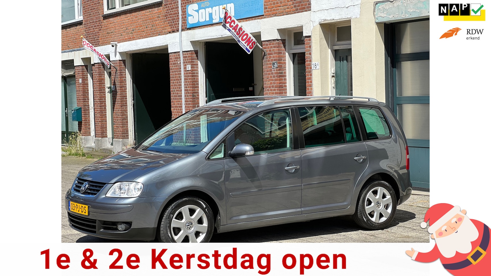 Volkswagen Touran - 2.0 TDI Highline-automaat-airco-elek ramen - AutoWereld.nl