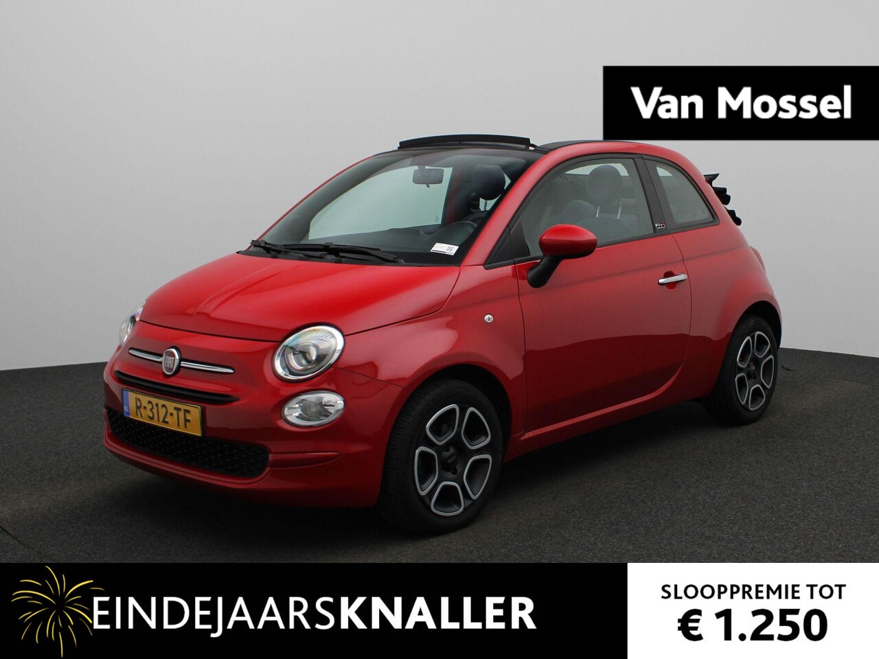 Fiat 500 C - 1.0 Hybrid Club | Cabrio | Parkeer sensoren | DAB | Airco | Cruise control | Bluetooth | l - AutoWereld.nl