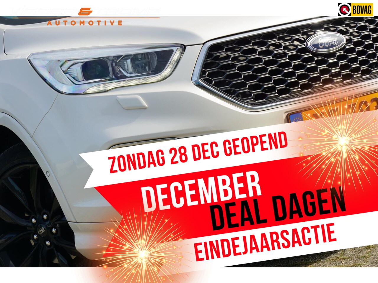 Ford Kuga - 1.5 EcoBoost Vignale | White Platinum | Schuif-/Panodak/Carplay/Leder/Full-LED/Elek.stoelv - AutoWereld.nl