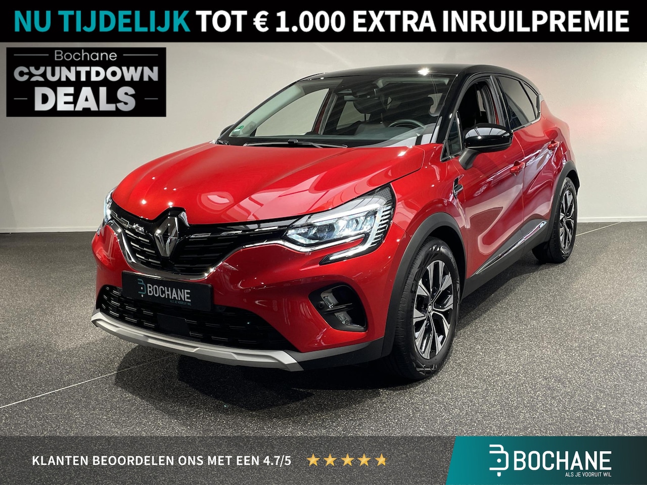 Renault Captur - 1.6 E-Tech full hybrid 145 techno Navigatie | Camera | Climate control - AutoWereld.nl