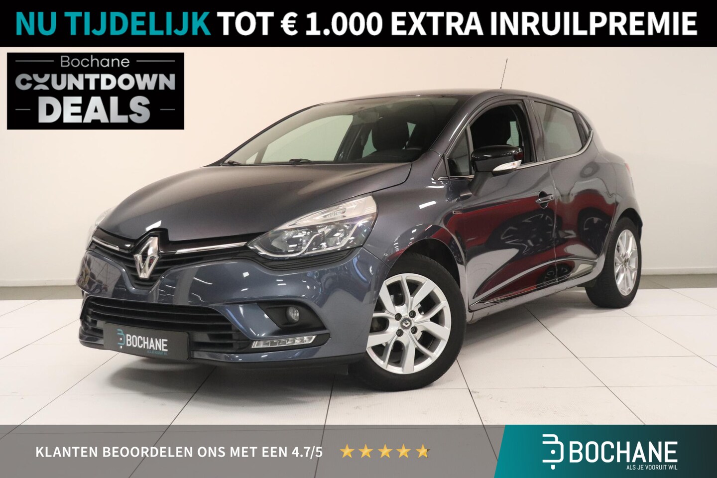 Renault Clio - 0.9 TCe Limited | Airco | Parkeersensoren | Navigatie | Key-less | Bluetooth | Lichtmetaal - AutoWereld.nl
