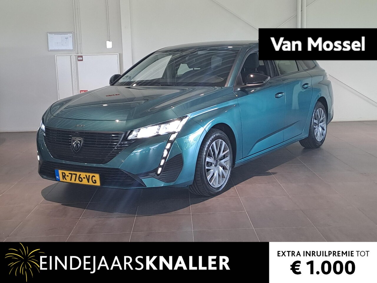 Peugeot 308 SW - 1.2 Active Pack Business PARKEERSENSOREN | CARPLAY/ANDROID | RUIME AUTO | BLEU AVATAR - AutoWereld.nl