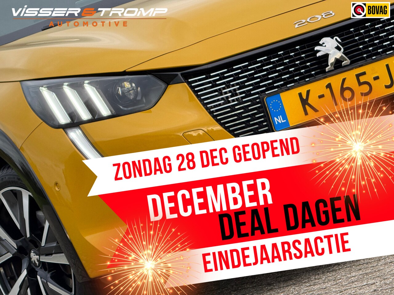 Peugeot 208 - 1.2 PureTech GT-Line - Jaune Faro - Panorama/3D Dash/Carplay - AutoWereld.nl