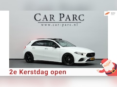 Mercedes-Benz A-klasse - 200 / 45 AMG LED/VIRTUAL/SFEER/PANO/HALF LEDER+S.VERWARMING/LMV/360 CAM/LINE/ACC/ECC/12 MD