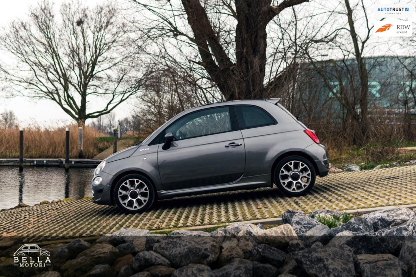 Fiat 500 - 1.0 Hybrid Sport | Panoramadak | Sportpakket | Digitale cockpit | Cruise control | Uconnec - AutoWereld.nl