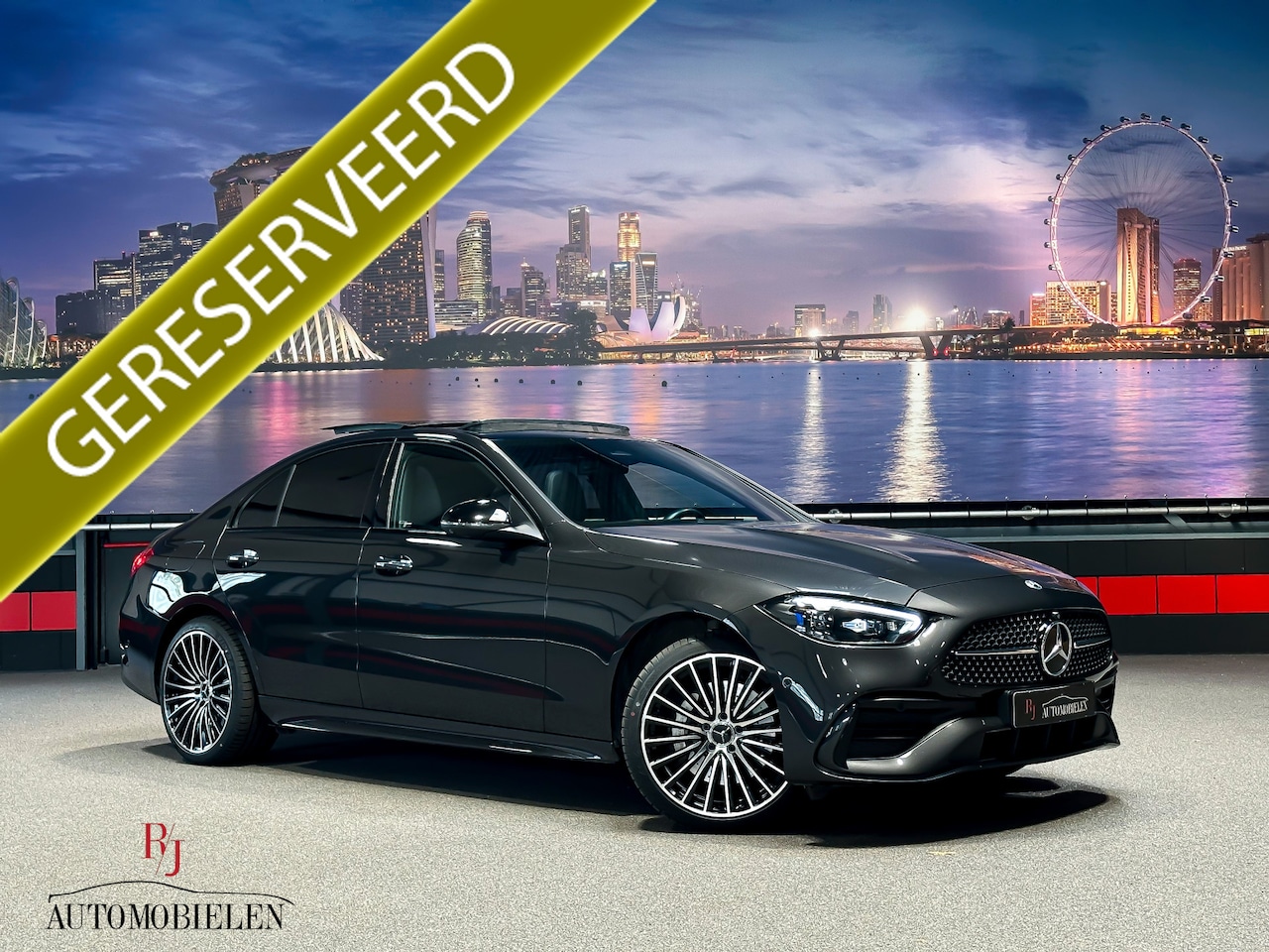 Mercedes-Benz C-klasse - C300 e AMG |Memory|HeadUp|Pano|ACC|Sfeer|360cam - AutoWereld.nl